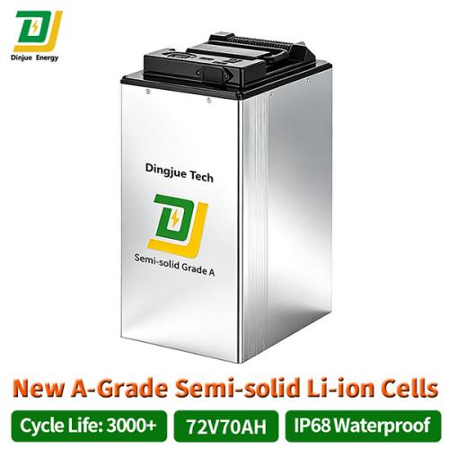 72V 45Ah 70Ah Li-ion E-Bike Battery Pack Semi-solid State Electric Scooter Battery with GPS BMS for Rental Swap Station